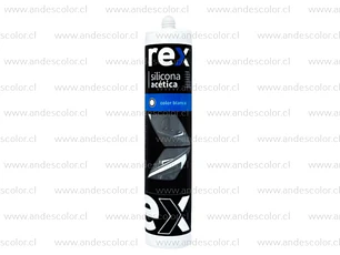 Siliconas - Rex Silicona Acetica Blanca Cartucho 300 Ml