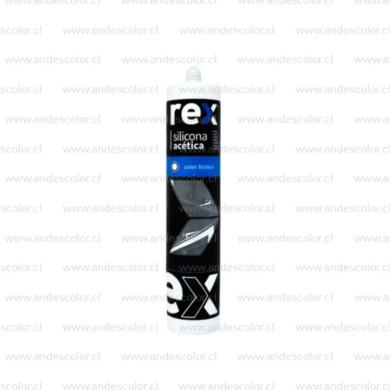 Siliconas - Rex Silicona Acetica Blanca Cartucho 300 Ml 1