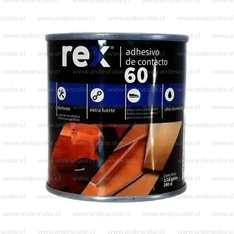 Adhesivo - Rex Adhesivo Contacto 60 Lata 240 Cc 1