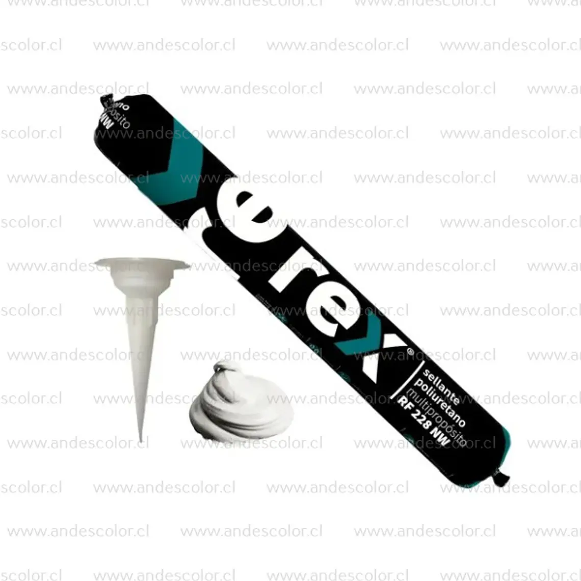 Sellador - Rex Sellador de Pu Rf228 Nw Pate Recarga Blanco 600 Ml 1