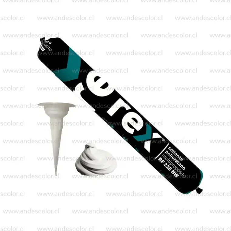 Sellador - Rex Sellador de Pu Rf228 Nw Pate Recarga Blanco 600 Ml 1