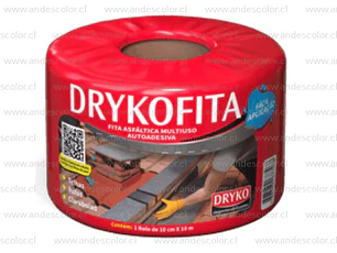 Cinta Goteras - Dryko Cinta Sella Goteras Aluminio Asfalto 5 Cm X 10 Mts