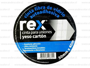 Cinta Fibra - Rex Cinta Fibra Junta 50 Mm X 40 Mt