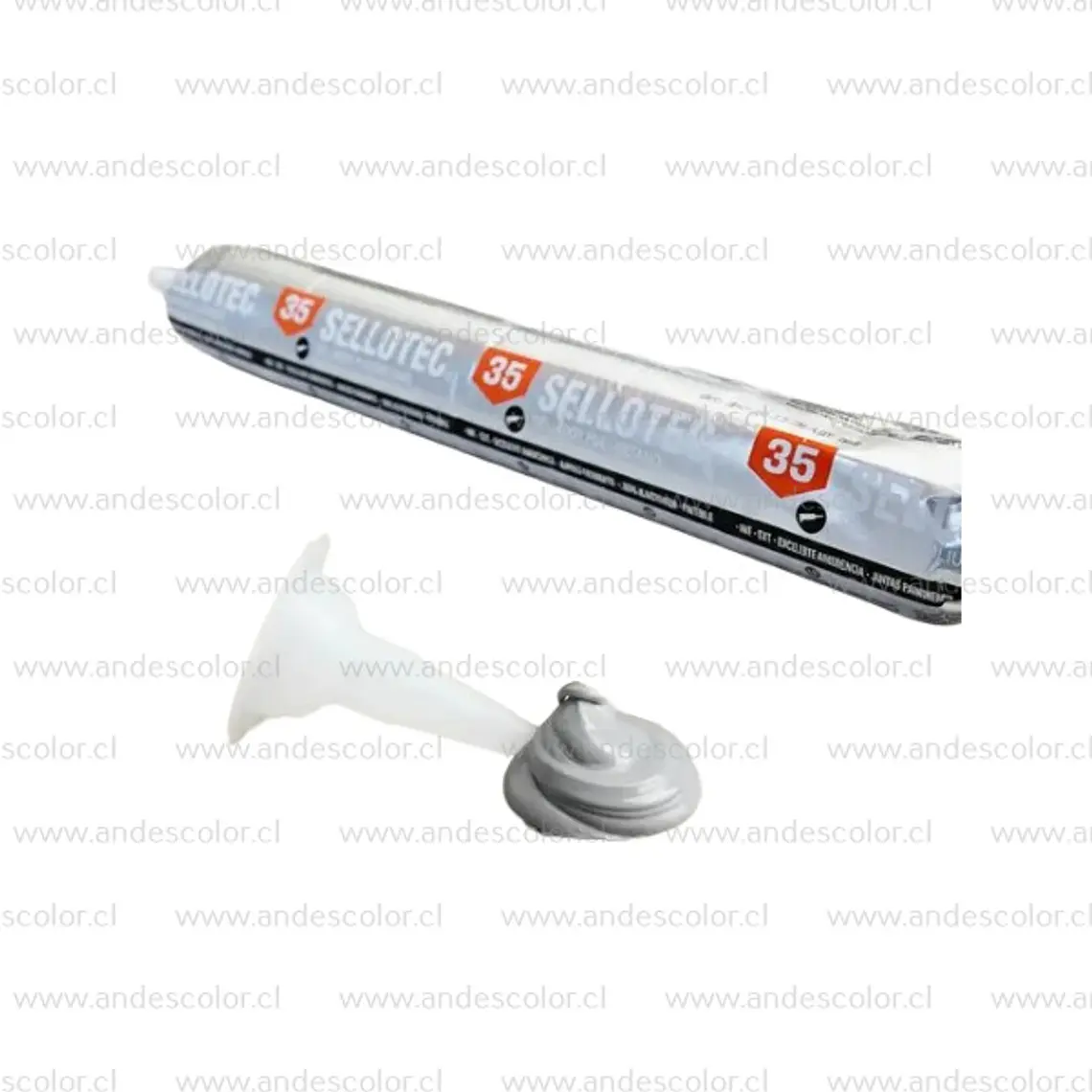 Sellador - Sellotec Sellador de Pu 35 3500 Pate Recarga Gris 590 Ml 1