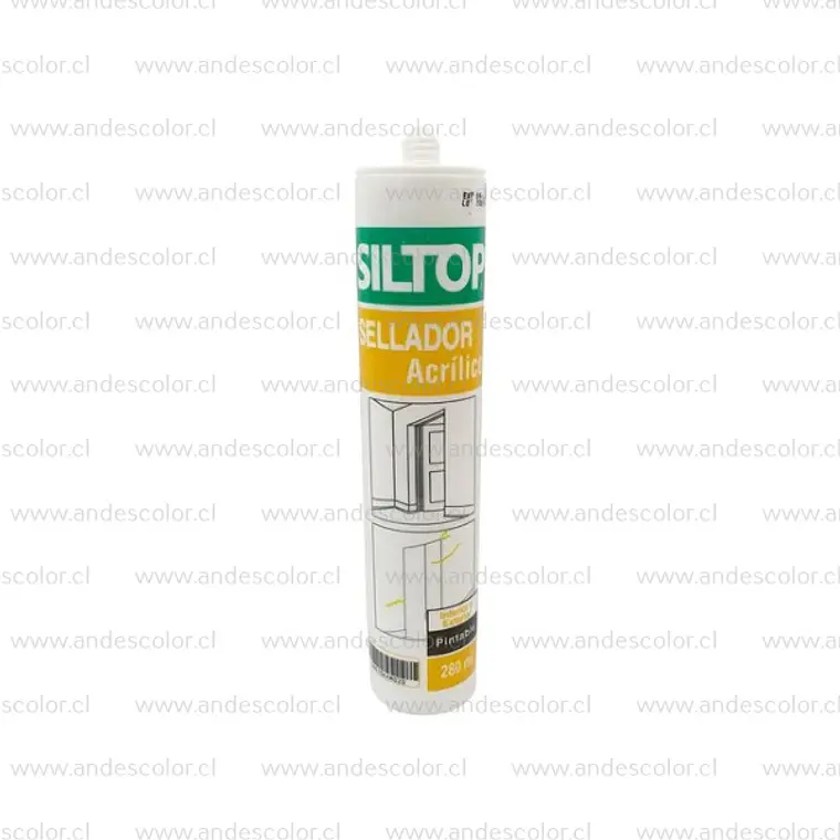 Siliconas - Siltop Silicona Acrilico Blanco 300 Ml 1