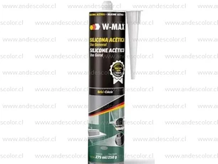 Siliconas - Wmax Silicona Acetica Gris Cartucho 280 Ml