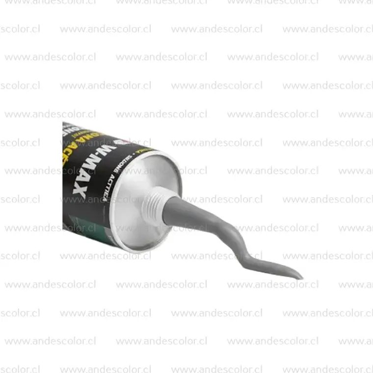 Siliconas - Wmax Silicona Acetica Gris Cartucho 280 Ml 2
