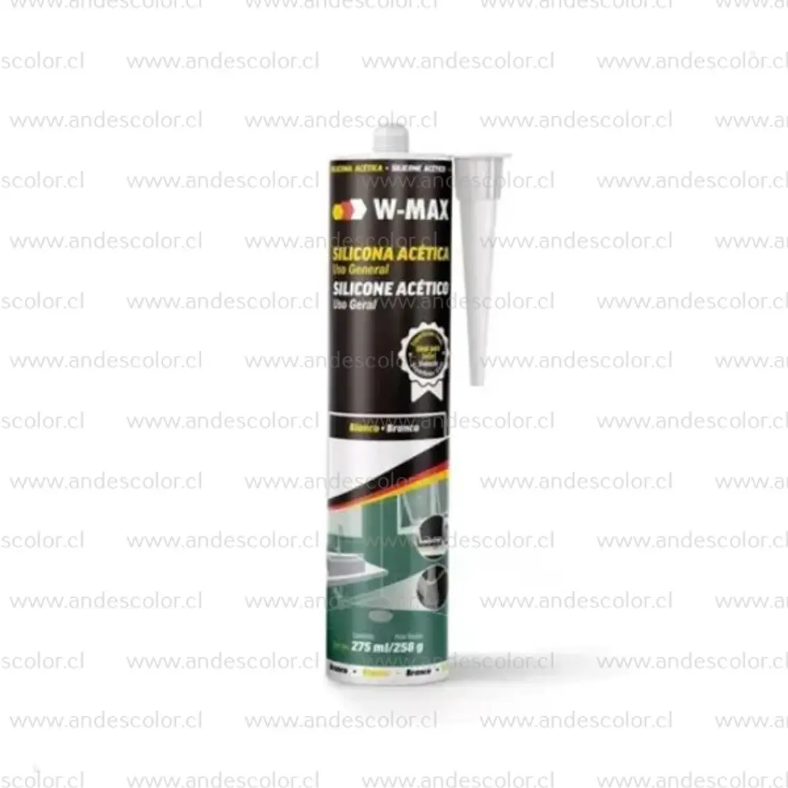 Siliconas - Wmax Silicona Acetica Blanco Cartucho 280 Ml 1