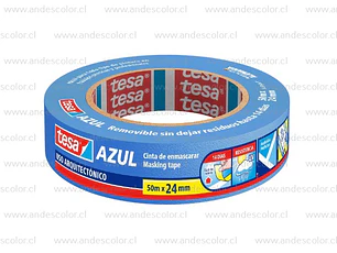 Cinta Enmascarar - Tesa Cinta Enmascarar Azul 24Mm X 50M