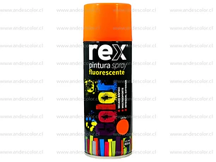 Pintura Spray - Rex Fluorescente Naranjo 400 Ml