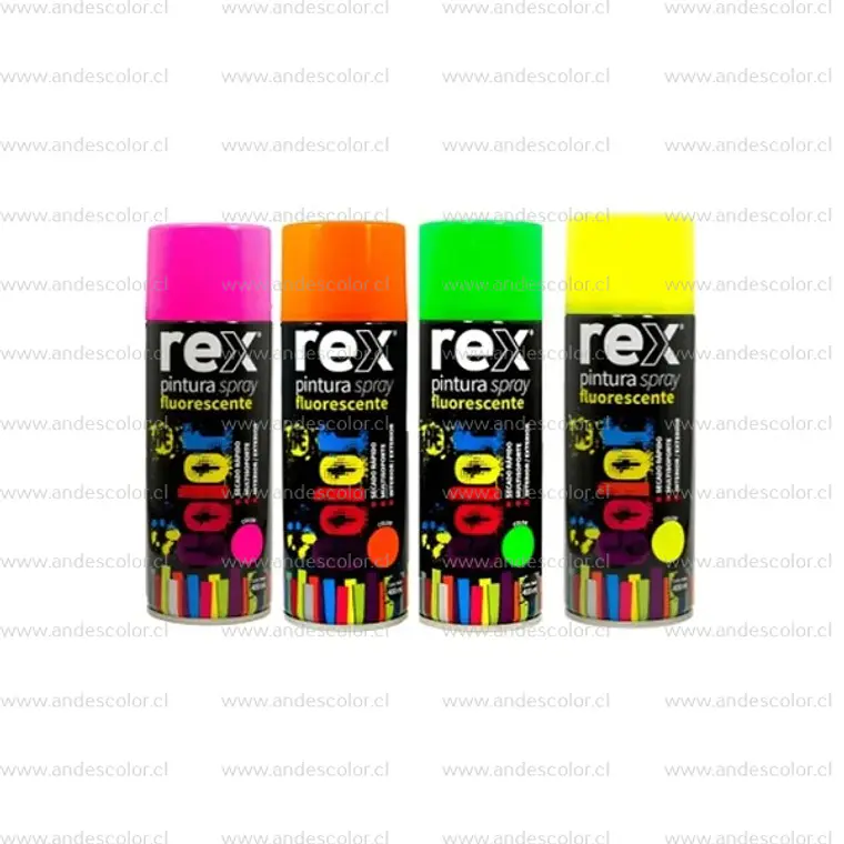 Pintura Spray - Rex Fluorescente Verde 400 Ml 2