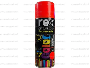 Pintura Spray - Rex Fluorescente Rojo 400 Ml