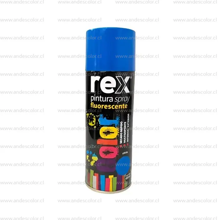 Pintura Spray - Rex Fluorescente Azul 400 Ml 1