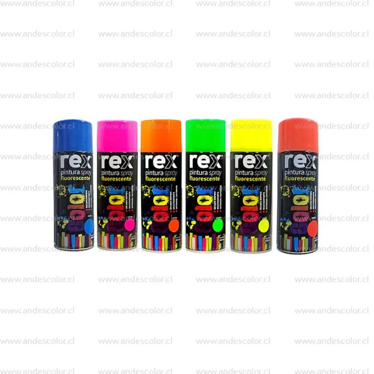 Pintura Spray - Rex Fluorescente Azul 400 Ml 2