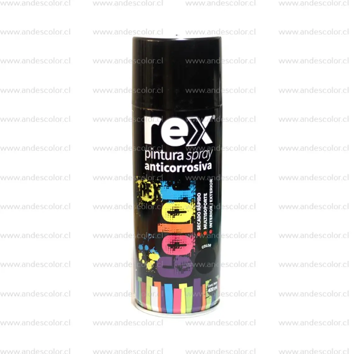 Pintura Spray - Rex Anticorrosivo Negro 400 Ml 1