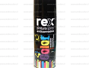 Pintura Spray - Rex Anticorrosivo Negro 400 Ml