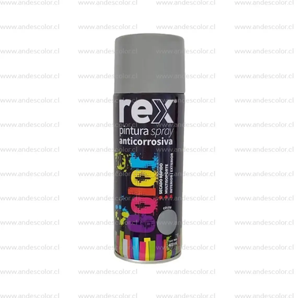 Pintura Spray - Rex Anticorrosivo Gris 400 Ml 1