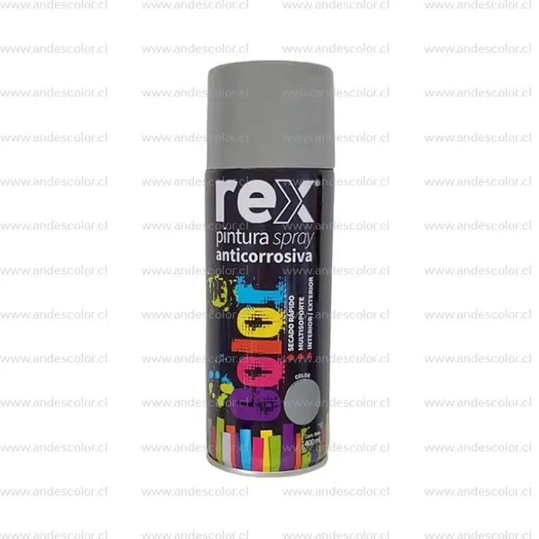Pintura Spray - Rex Anticorrosivo Gris 400 Ml 1