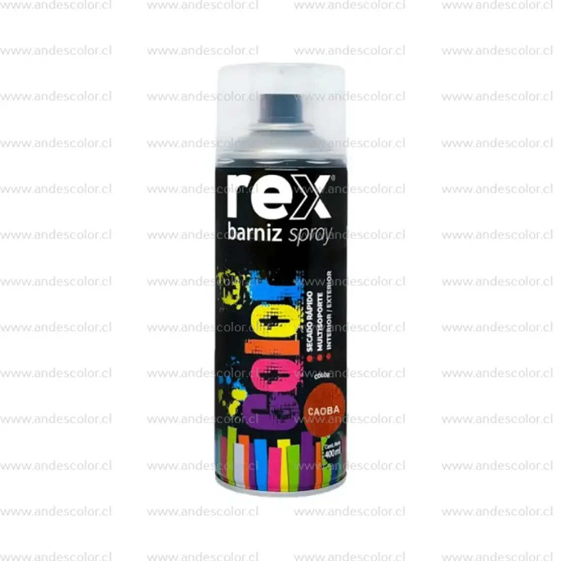 Pintura Spray - Rex Barniz Marino Caoba 400 Ml 1