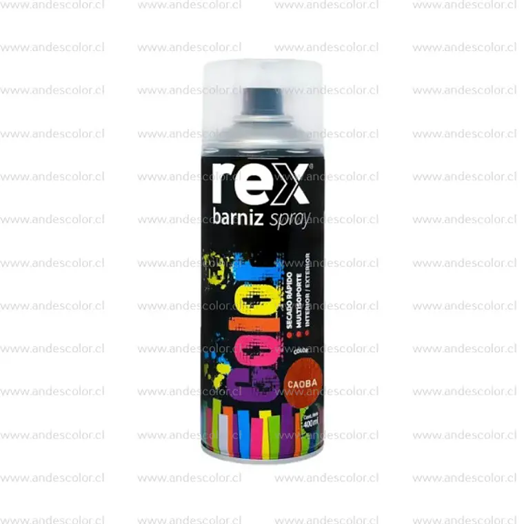 Pintura Spray - Rex Barniz Marino Caoba 400 Ml 1