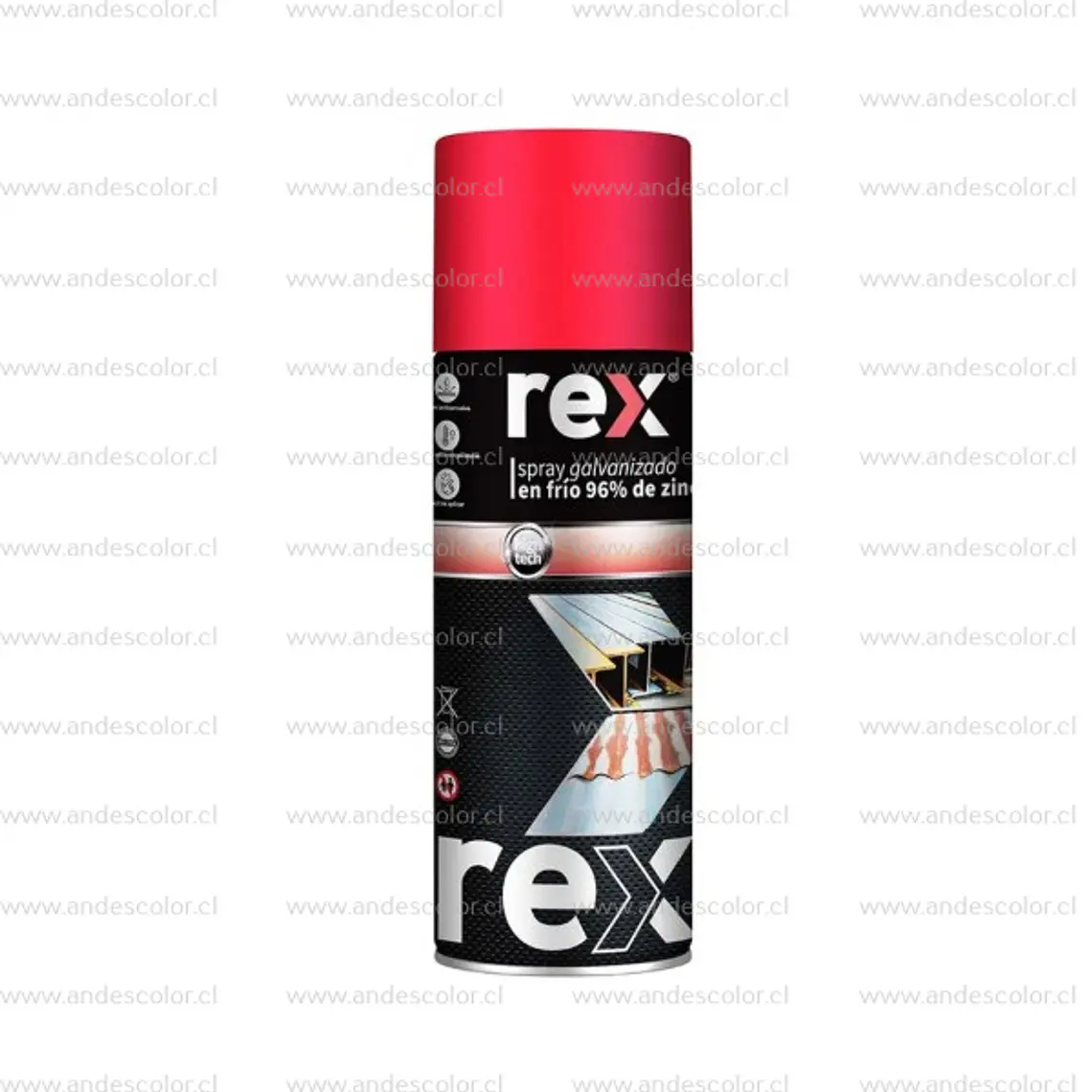 Pintura Spray - Rex Zinc Galvanizado 400 Ml 1