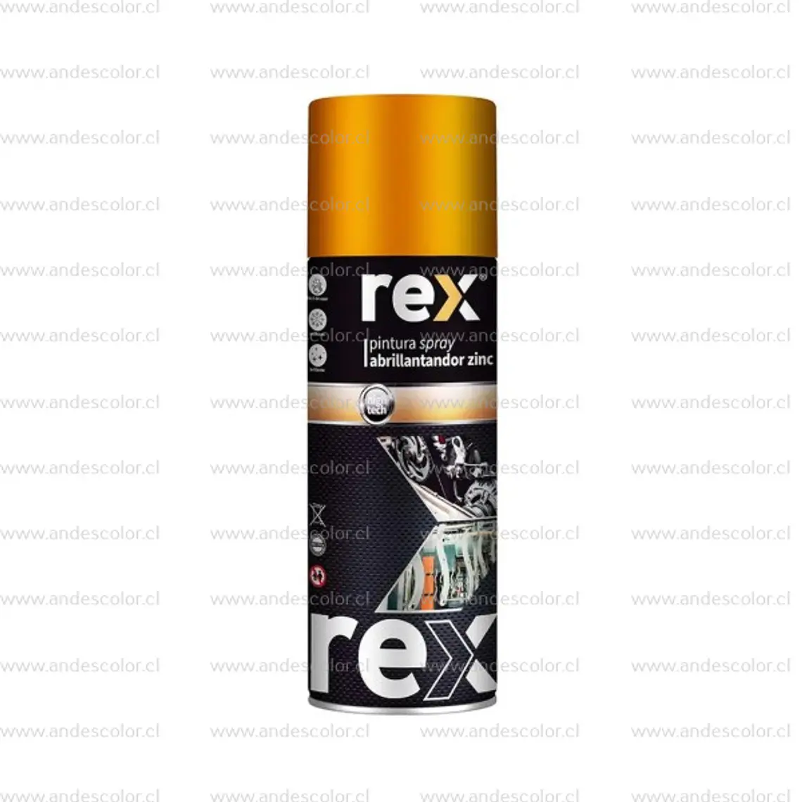 Pintura Spray - Rex Zinc Abrillantador 400 Ml 1