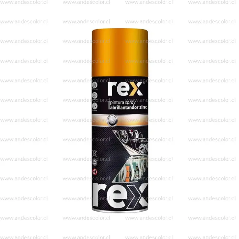 Pintura Spray - Rex Zinc Abrillantador 400 Ml 1