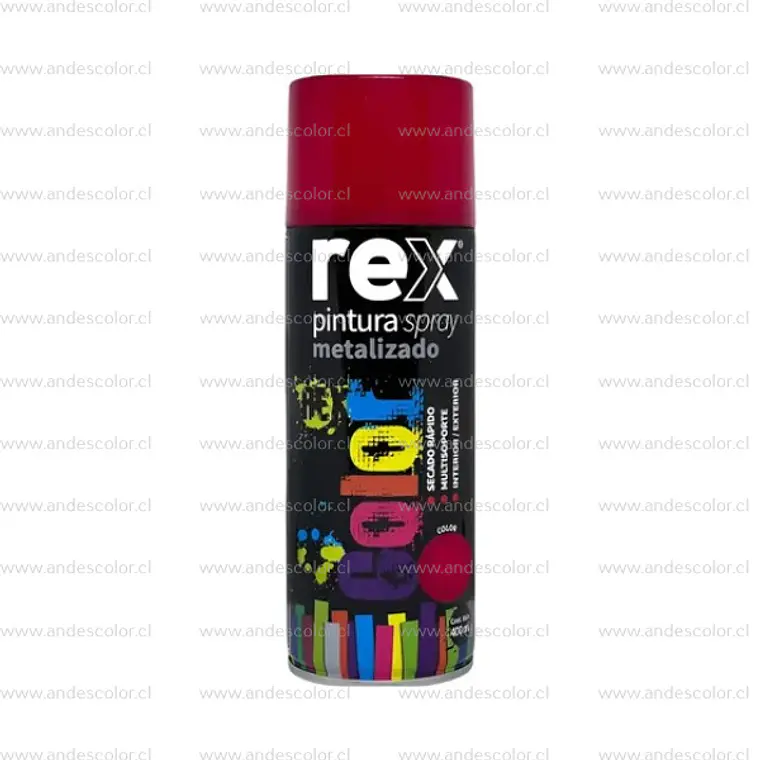 Pintura Spray - Rex Metalico Rojo 400 Ml 1
