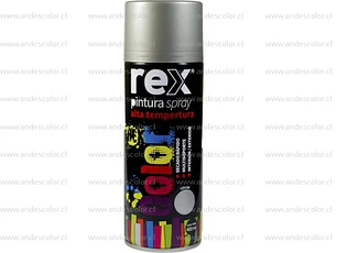 Pintura Spray - Rex Alta Termperatura Aluminio 400 Ml