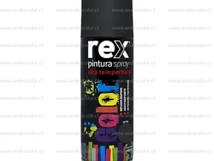 Pintura Spray - Rex Alta Termperatura Negro 400 Ml
