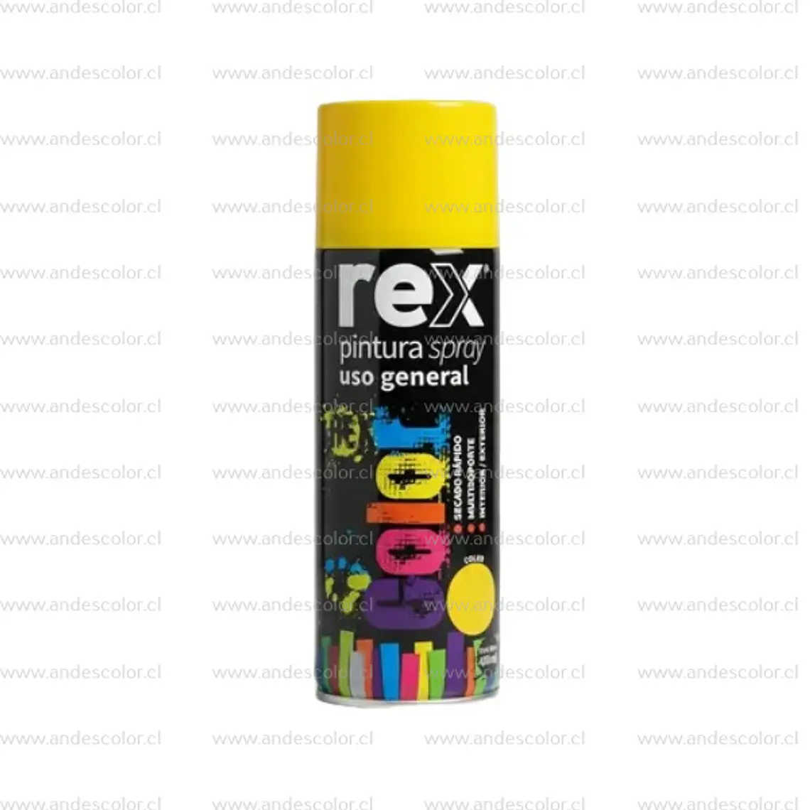 Pintura Spray - Rex Acrilica Amarillo 400 Ml 1