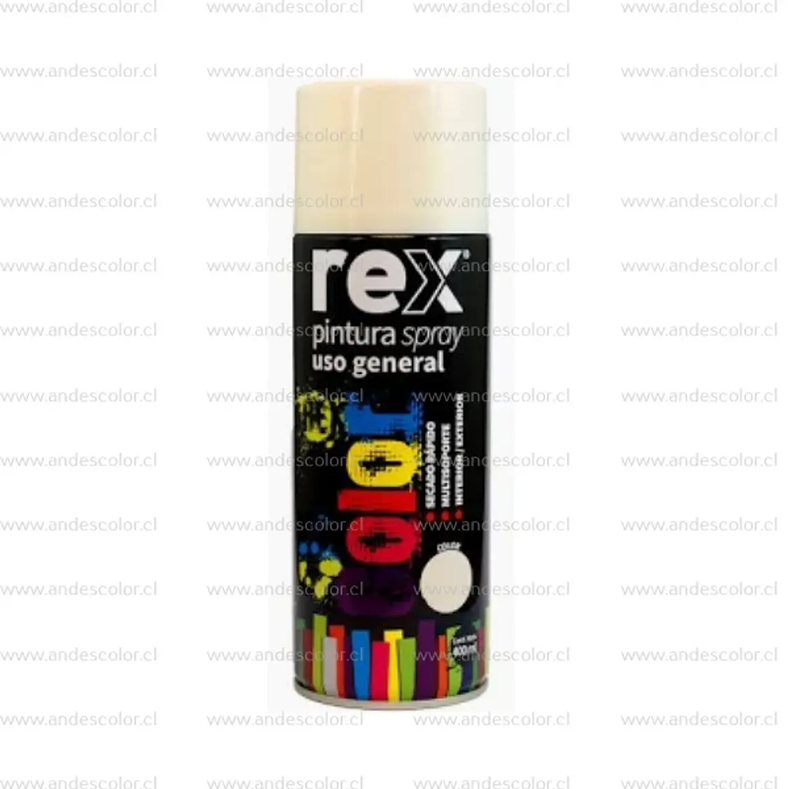 Pintura Spray - Rex Acrilica Blanco Brillante 400 Ml 1