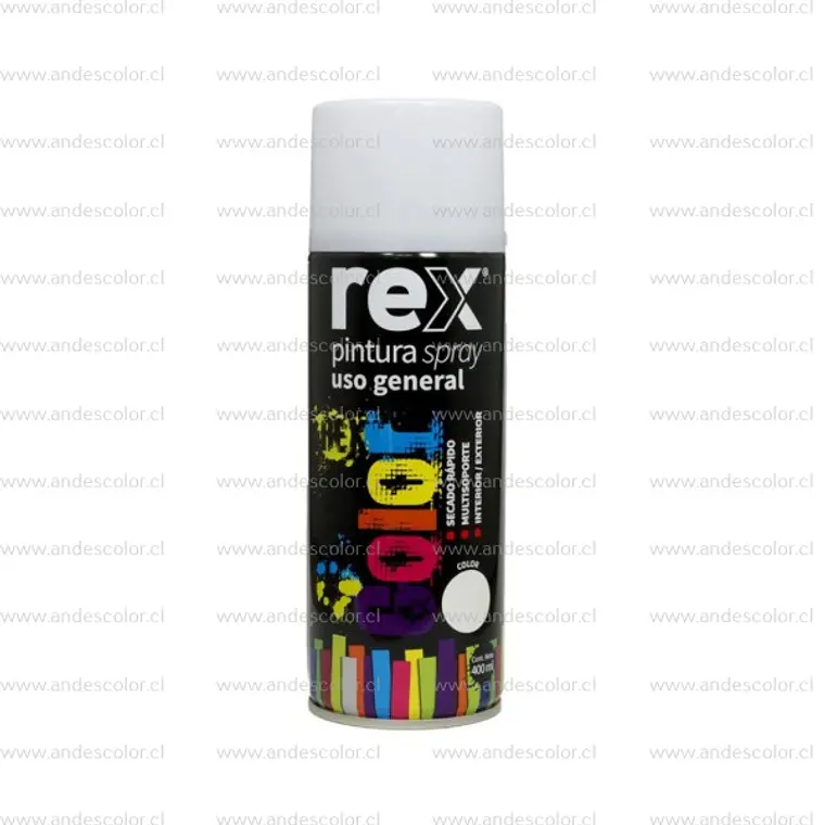 Pintura Spray - Rex Acrilica Blanco Mate 400 Ml 1