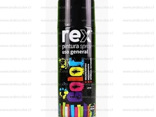 Pintura Spray - Rex Acrilica Negro Brillante 400 Ml