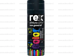 Pintura Spray - Rex Acrilica Negro Mate 400 Ml