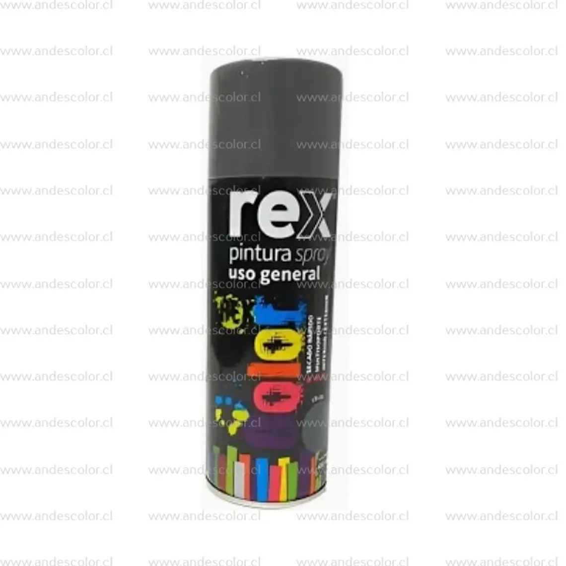 Pintura Spray - Rex Acrilica Gris Maquina 400 Ml 1