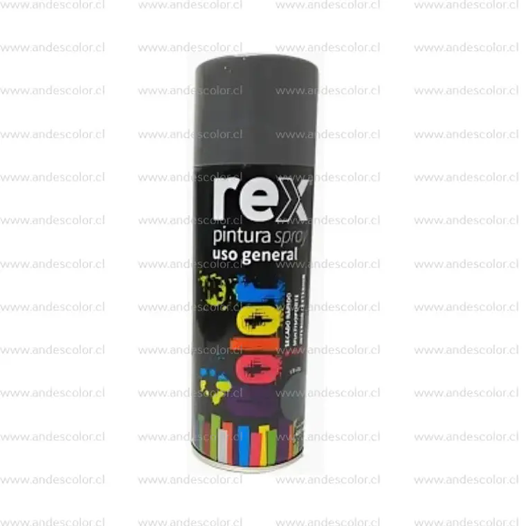 Pintura Spray - Rex Acrilica Gris Maquina 400 Ml 1