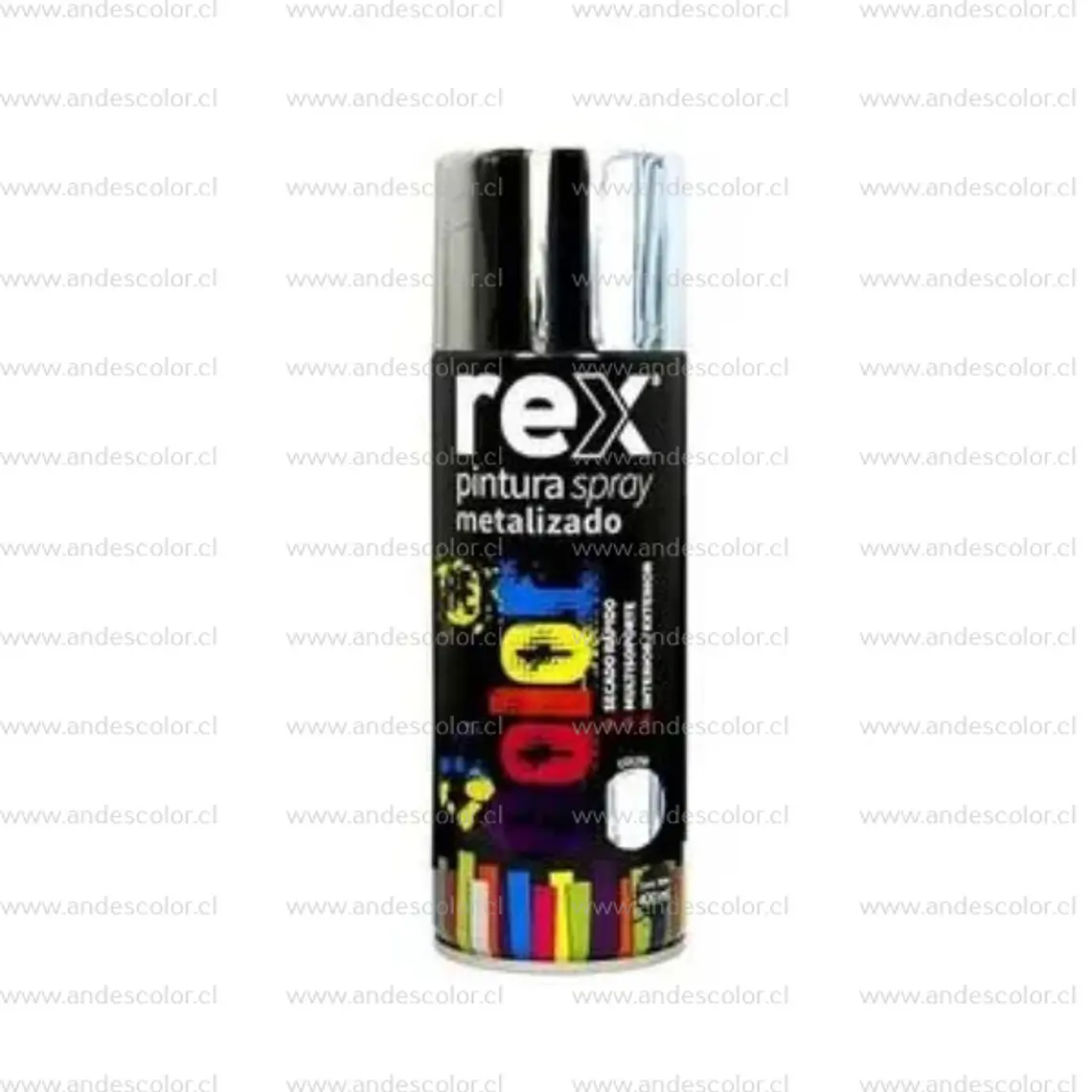 Pintura Spray - Rex Metalico Cromo 400 Ml 1