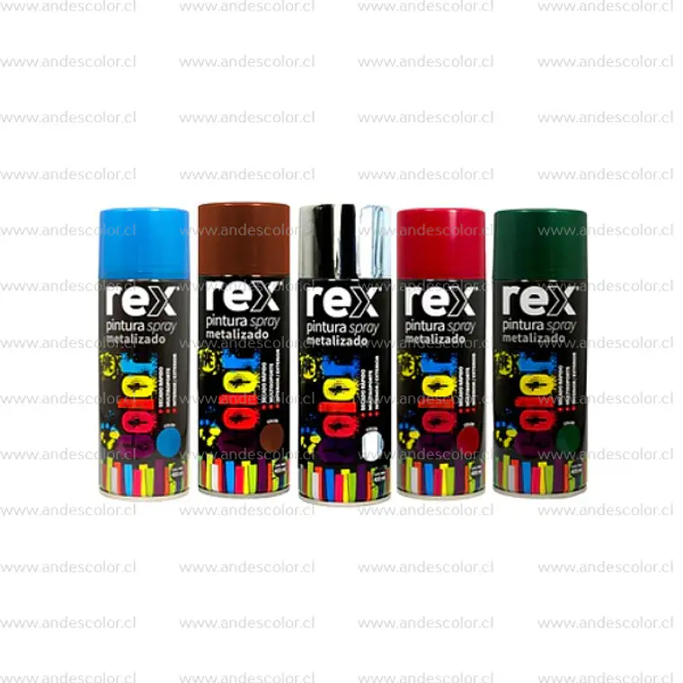 Pintura Spray - Rex Metalico Cromo 400 Ml 2