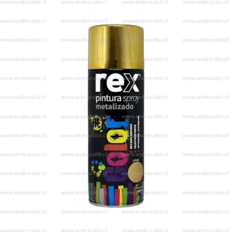 Pintura Spray - Rex Metalico Dorado 400 Ml 1