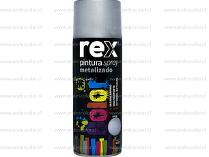 Pintura Spray - Rex Metalico Plata 400 Ml