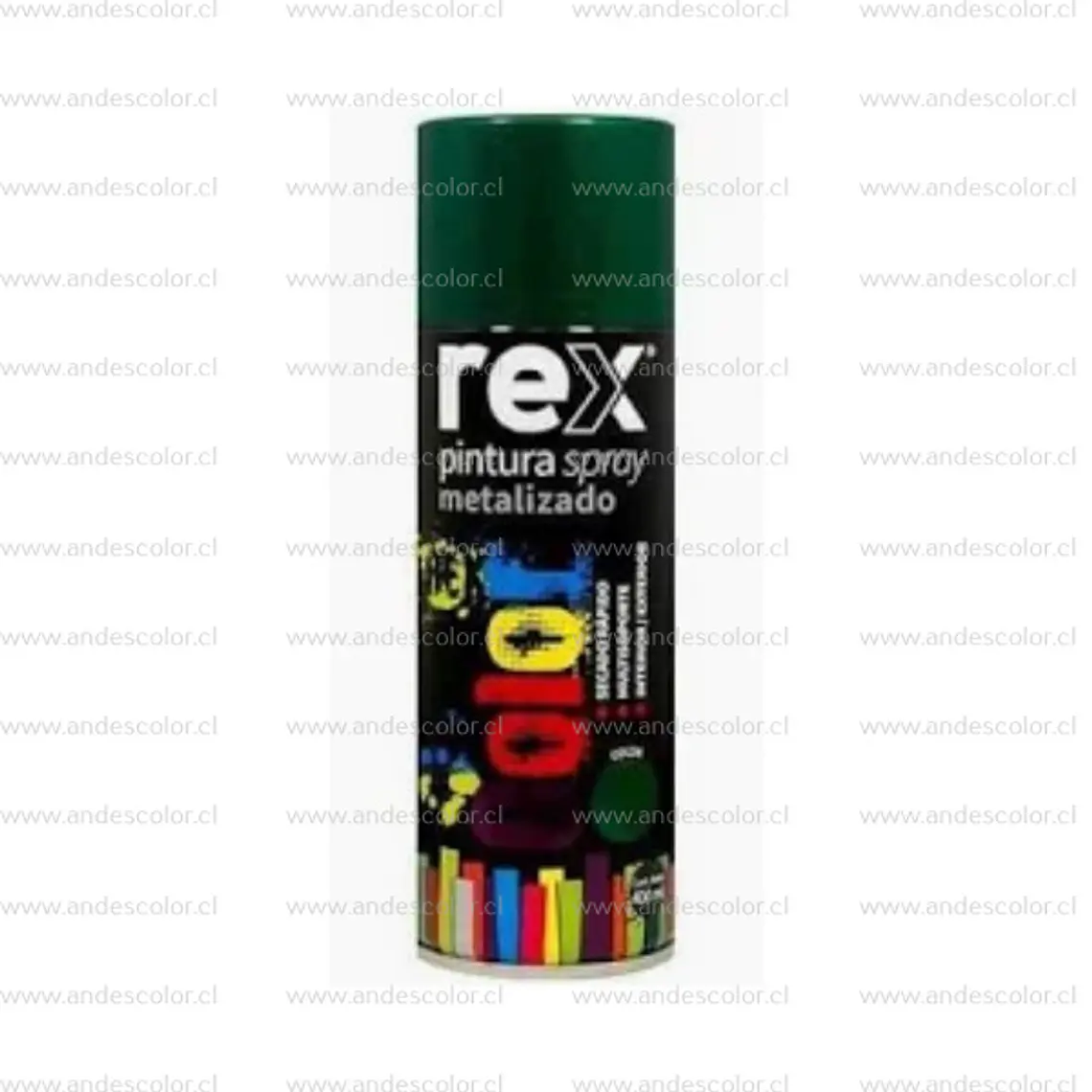 Pintura Spray - Rex Metalico Verde 400 Ml 1