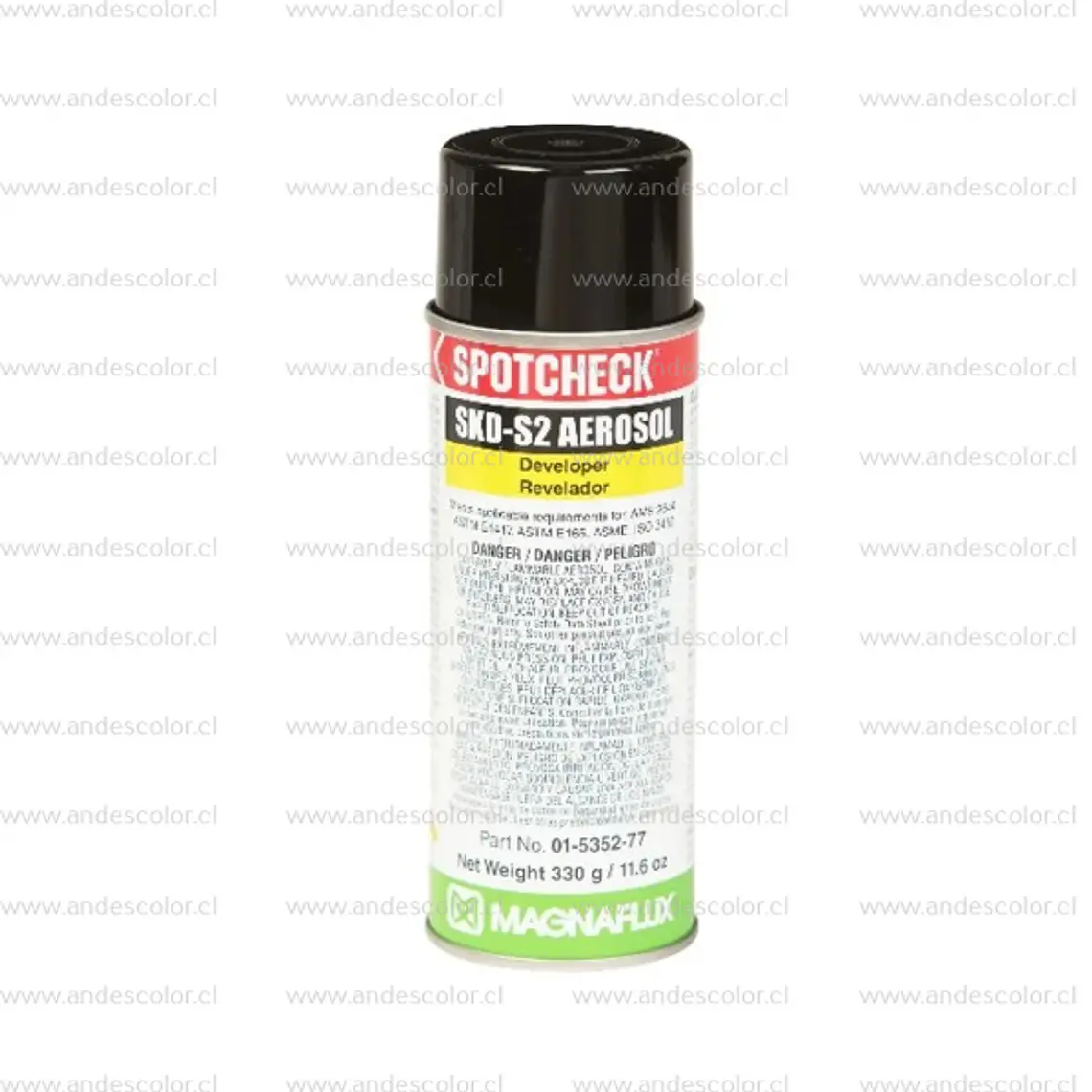 Pintura Spray - Magnaflux Revelador en Aerosol en Base A Solvente 330 G 1