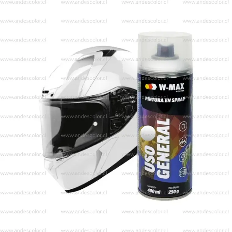 Pintura Spray - Wmax Acrilica Blanco Brillante 400 Ml 2