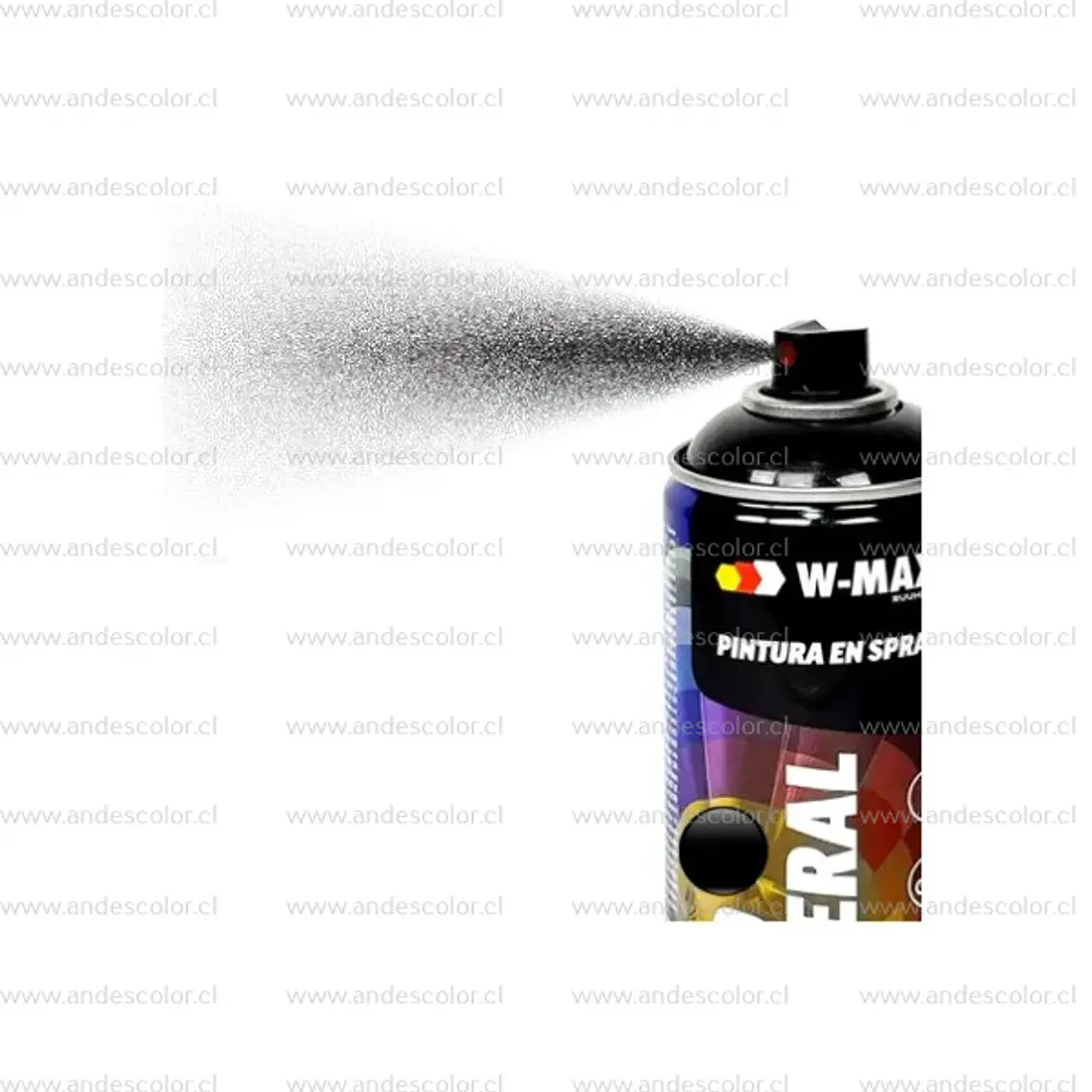 Pintura Spray - Wmax Acrilica Negro Brillante 400 Ml 2