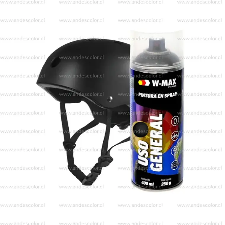 Pintura Spray - Wmax Acrilica Negro Mate 400 Ml 1
