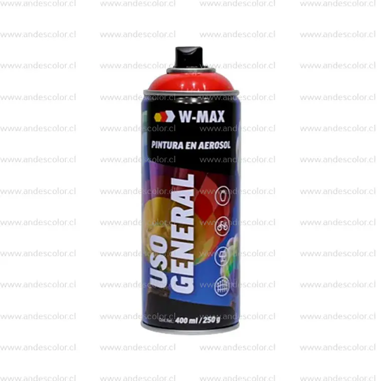 Pintura Spray - Wmax Acrilica Rojo 400 Ml 1