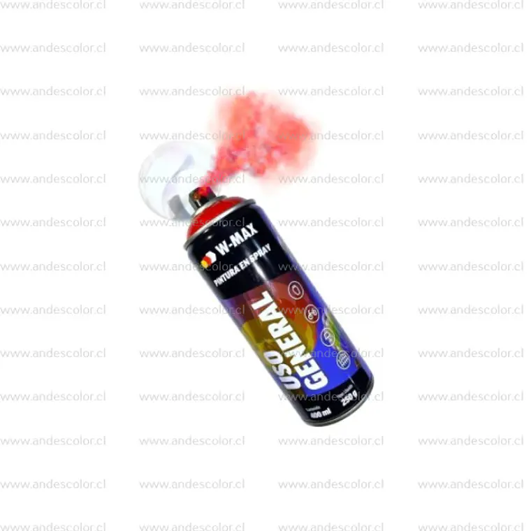 Pintura Spray - Wmax Acrilica Rojo 400 Ml 2