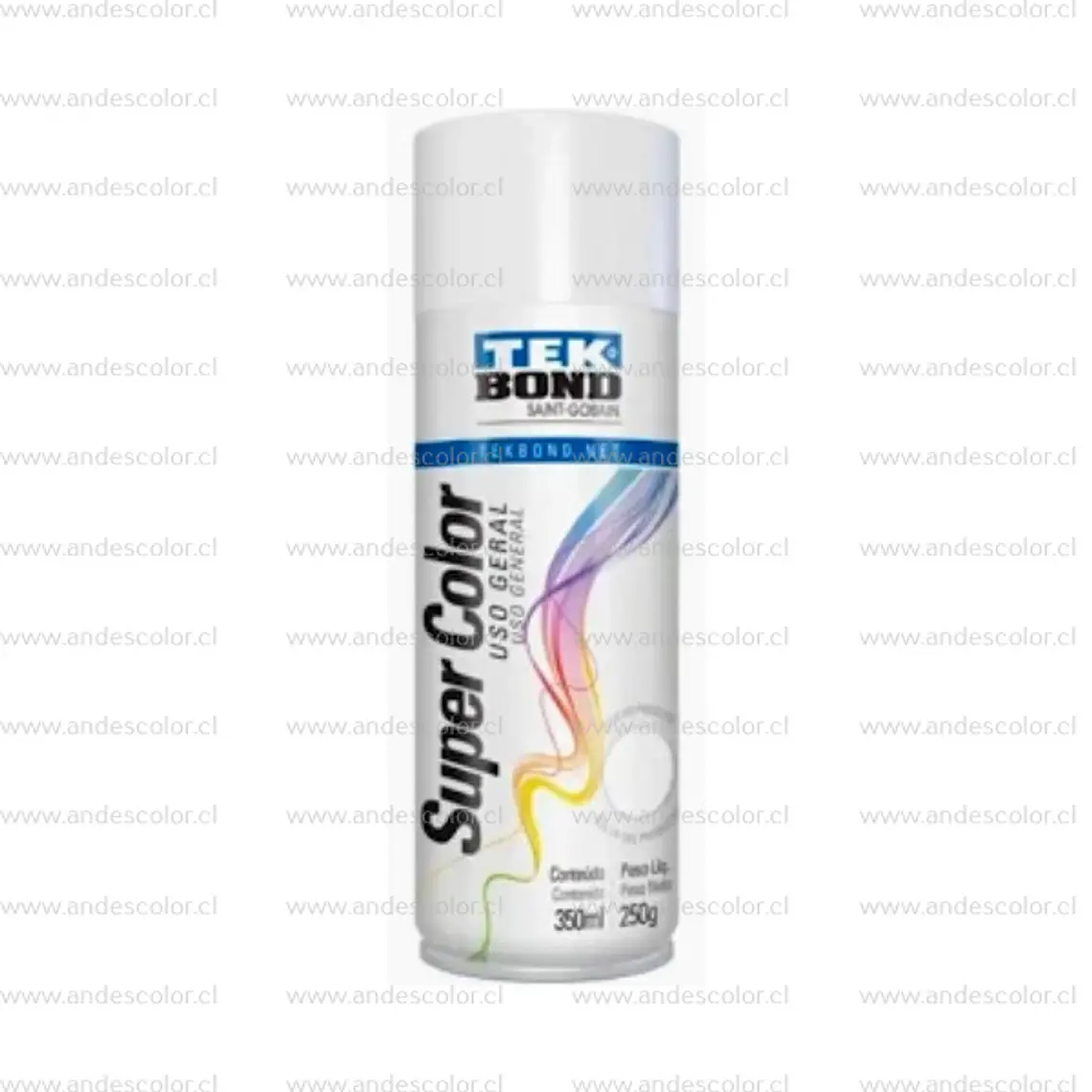 Pintura Spray - Tekbond Acrilica Blanco Brillante 400 Ml 1
