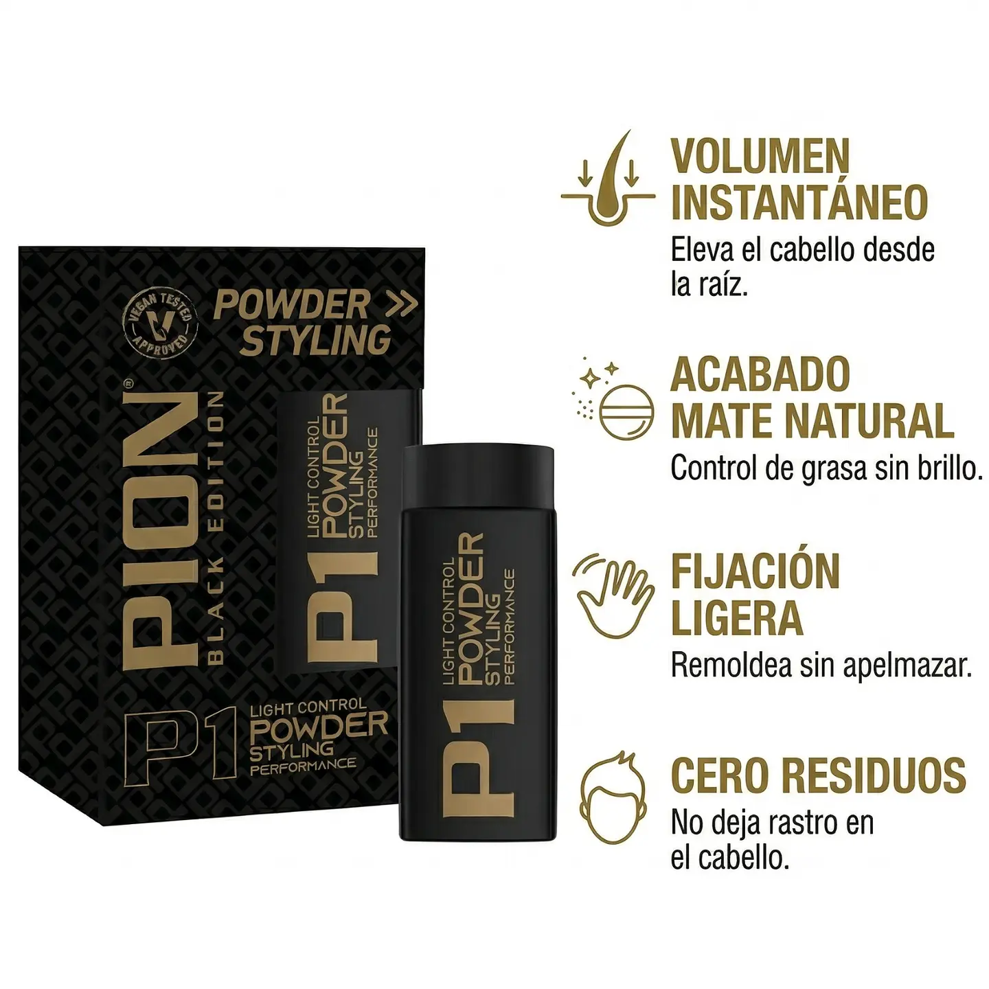 Polvo Texturizador Capilar Pion Fijador Cabello Hombre 20g 2